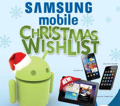 Samsung Mobile Christmas Wishlist