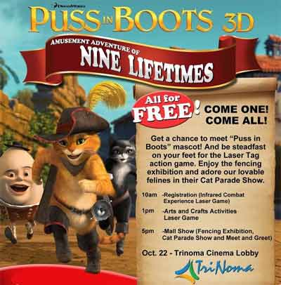 DreamWorks Puss in Boots Mall Show