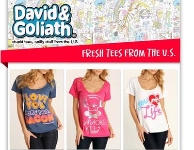 David & Goliath Boyfriend Tees