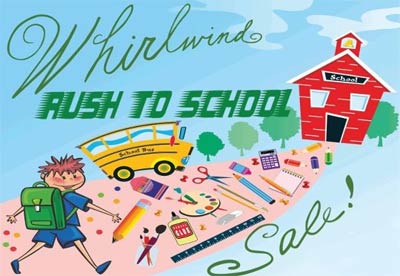 Whirlwind Rush to School Sale