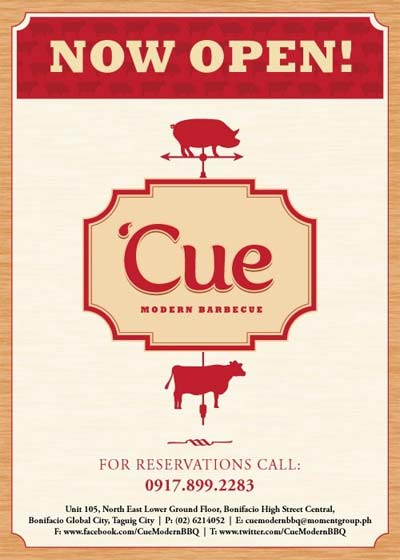 Newly Opened Restaurant - CUE Modern Barbecue