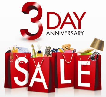 3 Day Anniversary Sale