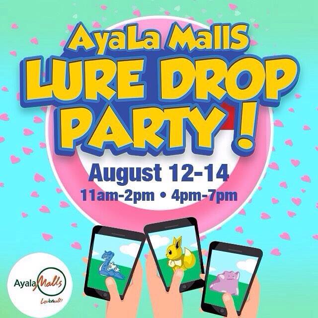 Pokemon Lure Drop Party at the Ayala Malls