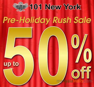 101 New York's Pre-Holiday Rush Sale