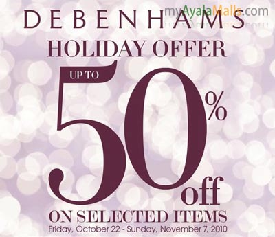 Debenhams' Holiday Offer