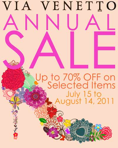 Via Venetto Annual Sale