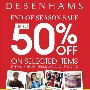 Debenhams End of Season Sale