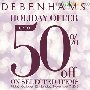 Debenhams' Holiday Offer